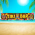 Blulu Hawaiian Luau Party Tiki Bar Banner, 15.7 x 72 Inch Tropical Scene Setters for Carnival Decorations