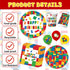 Bolake 25 Building Block Party Plates Building Block Birthday Party Supplies Decorations Serve including Disposable