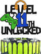 Level 11th Unlocked Cake Topper, Happy 11th Birthday Cake Decoration, Video Game Controller Theme Supplies