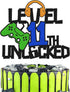 Level 11th Unlocked Cake Topper, Happy 11th Birthday Cake Decoration, Video Game Controller Theme Supplies