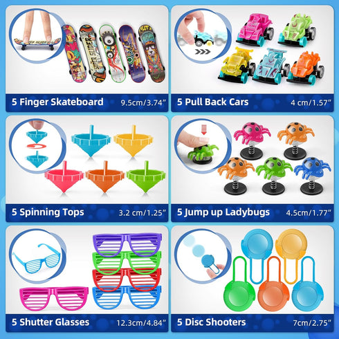 Amy&Benton 400pcs Kids Carnival Prizes, Birthday Party Favor Toys for Classroom