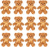 Jenaai 12 Pieces Stuffed Animals Stuffed Bear with Bow Soft Party Gift