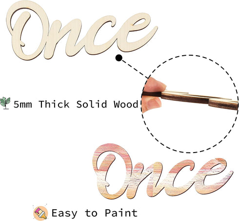 Once Upon a Time Sign Nursery Decor Once Upon a Time Wood Sign Wall Decor for Reading Corner Kids Room Family Bookshelf