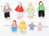 Wooden Doll House People of 8 Miniature Figures and 2 Pets, Dollhouse Dolls Family Set- Dollhouse Accessories for Girls Toddler Kids Pretend Play and Imaginative Fun