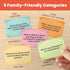 600 2.5" 1.75" Prompta Conversation Cards for Families Fun Family Game for Kids and Adults During Game Night, Family