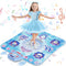 Dance Mat Toys for Girls: 8-Button Frozen Dance Pad with Wireless Bluetooth, LED Light, Birthday Gifts for Kids