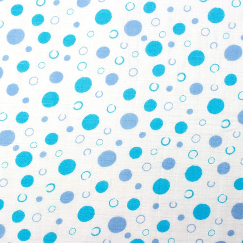 j & alex 100% Set 4, 47 47 Cotton Muslin Swaddle Blankets, of Receiving Blanket for Baby Girls and Boys, Blue Large x