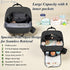 Backpack Expandable Diaper Bag for Dad and Mom Large Capacity Baby Diaper Bag with Premium Leather, Changing Pad