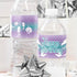 Mermaid Birthday Water Bottle Labels - 24 Stickers for Under The Sea Party Decorations, Mermaid Supplies