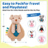 Pro Goleem 0 3 6 9 12 Dog Loveys for Babies Girl and Boy, Baby Lovey with Teether, Baby Toys Months, Safety Teething