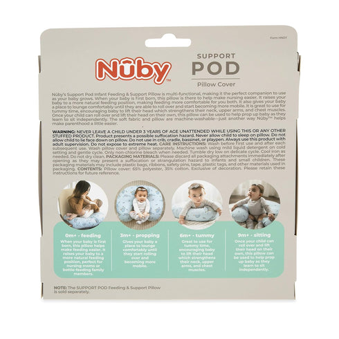 Talbot's, Nuby Support Pod Pillow Cover Dr. Tropical Print