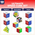 Set 10 Pack, 2x2, 3x3, 4x4 8+ STEAM Life Speed Cube Variety of Shapes & Difficulty Levels Includes Pyramid, Mirror