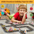 Set, 3 4 5 Magnetic Tiles, Magnetic Blocks Engineering Construction Vehicle Road Toddler Toys for Year Old Boys Girls
