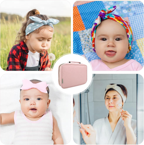 Micom Hair Accessories Storage Bag For Baby Girls, Hair Bow Organizer, Multifunctional Hair Accessories Storage