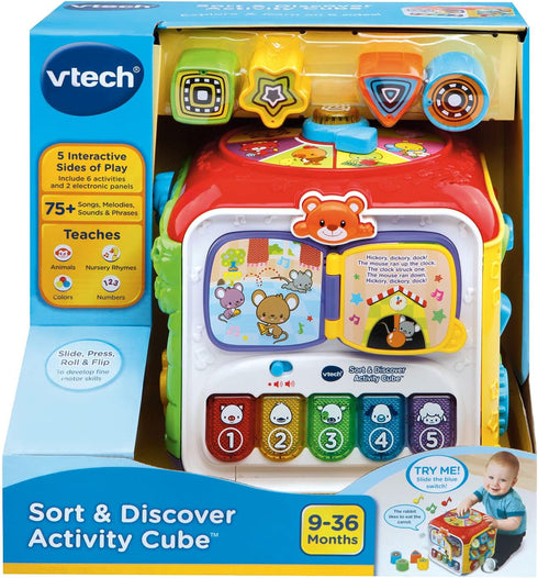 Packaging), VTech Sort and Discover Activity Cube (Frustration Free Red