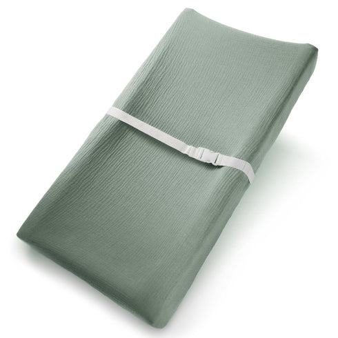 Comfy Cubs Muslin Burp Cloths and Muslin Fitted Changing Pad Cover Bundled