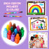 Rainbow Pencils Stackable Crayons for Kids Stacking DIY Crayons Buildable Crayons Party Favors for Office School Supplies, 12 Colors (36 Pieces) by Gersoniel