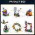 Halloween Haunted House Village Building Set for Kids, Ghost Pumpkin Building Kit for Party Favors, Ages 6+