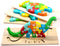 Montessori Mama Wooden Toddler Puzzles - 4-Pack Learning Toys for Kids Ages 2-4
