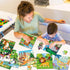 16 Piece Colorful Wooden Puzzles for Kids Ages 3-5, Educational Toys for Boys and Girls (9 Puzzles)