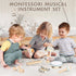 Montessori Music Toys for Toddlers 1-3 - Natural Wooden Instruments for Babies 6-12-18 Months - Educational Gifts