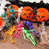 Konsait 24 Pack Stretchy Skeletons, Random 10 Glitter Color Sensory Bendable Toys, Party Favors for Kids Halloween