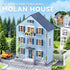 Flever DIY Dollhouse Kit - Romantic Molan House with Furniture