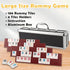Rummy 106 Rummy Adults,4 Trays,Timing(2-4 Smilejoy Cube Game Four Players Edition, Deluxe Tiles Cube with Portable