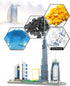 Architecture Dubai Micro Building Blocks Set, Skyline Series Adult and Children Assembly, World Famous Landmarks, 2545