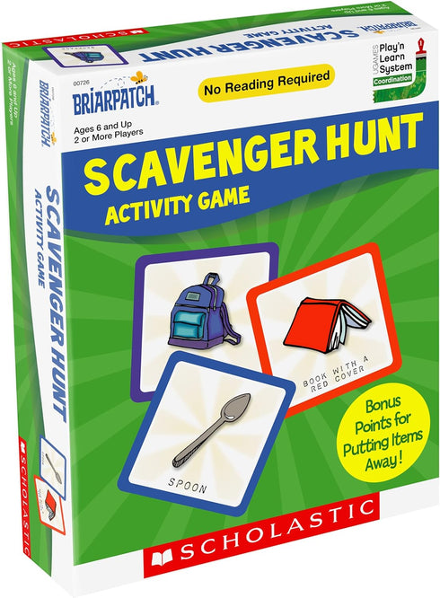 Briarpatch Scholastic Early Learning Scavenger Hunt, Family Friendly Board Game for Kindergarten and Preschool Kids
