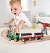 Hape Kids Wooden Railway Steam Engine Toy - Classic Design