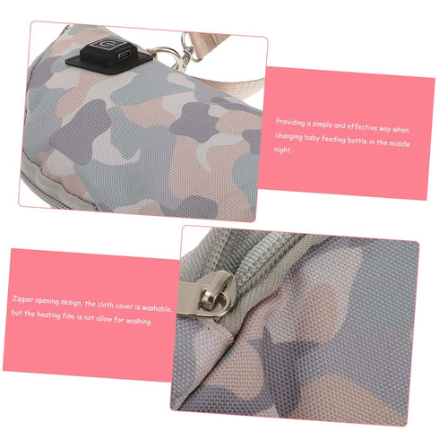 USB Milk Bottle Warmer Bag Charging Thermal Pouch for Car Use Fast Heating Milk Bottle Cover Compatible with Portable