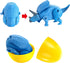 8 JOYIN Pcs Easter Prefilled Eggs Filled with Deformable Transforming Dinosaur with Movable Joints for Easter Basket