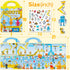 6 Sets 1-3, 2-4, 3 4 5 6 Reusable Sticker Book for Toddlers Jelly Stickers Book for Kids Travel Sticker Activity Toys
