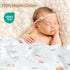 3-Pack 100% 47 47 Inches Cotton Muslin Swaddle Blankets, Large x Breathable Soft Receiving Blankets for Newborns