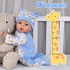 18'' Set 3+ Aori Reborn Baby Dolls Boy - Realistic Newborn Baby Doll with Blue Feeding & Birth Certificate - Lifelike