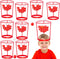 Libima 12 Pcs Head Hoop Basketball Party Game Set for Kids and Adults, Portable Adjustable Headband with Balls for