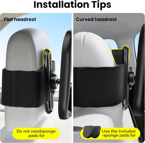 360 Fixed Headrest Car Mirror for Baby Rear Facing Fit Tesla and Other Models Shatterproof Baby Mirror for Car Back