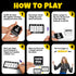 Bingo with a Twist Party Game, Bingo with Action Cards, Fun Twist, Action Cards with a Block, Swap, and Steal, no More