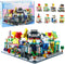 BIZNESMEN 8 in 1 Mini City Street Scene Building Blocks Set - 8