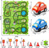 NIPLOOOW 48 Set 3-5, 3 4 5 6 3 4 5 6 7 8 PCS Puzzle Track Car for Boys Kids Toddler Boy Toys for Years Old, Puzzle Race
