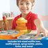 Learning Resources New Sprouts Waffle Time - Breakfast Pretend Play Food Kitchen Toys, Montessori Educational Game