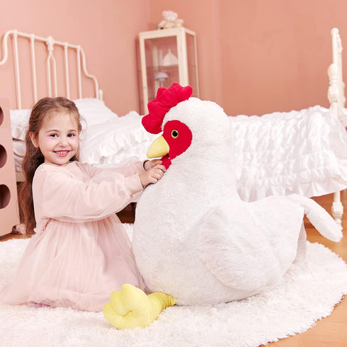 Toy,23" IKASA Giant Chicken Stuffed Animal Plush Large Hen Henny Cute Jumbo Soft Toys,Huge Big Size Fluffy Plushy Fat