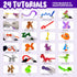 8-12 6 7 8 9 10 11 12 Dan&Darci Balloon Animal Twisting Kit with Pump for Kids - Boy & Girl Gift - Birthday Gifts