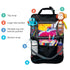 Nuby Backseat Car Organizer Set with Tablet Holder, Storage Pockets, 5 Linkable Hooks for Attaching Accessories, Easy