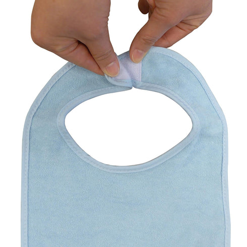 Neat Solutions 8 Count Multi-Color Solid Knit Terry Feeder Bib for Boys