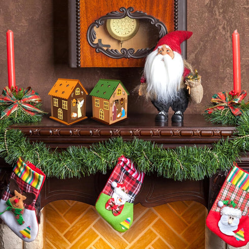 14 Pack 3D Fennoral Christmas Nativity Craft for Kids Make You Own Jesus House DIY Coloring Wooden Religious Christian