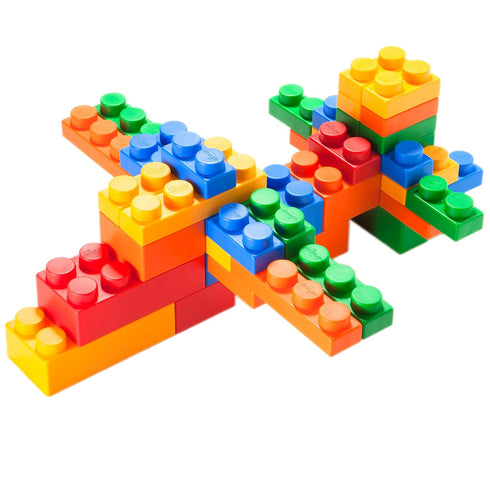 UNiPLAY Mix Soft Building Blocks, 24-Piece Set for Infant Early Learning, Ages 3 Months+
