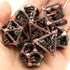 D&D Dice, Dungeons and Dragons HNCCESG Metal Dice Set for RPG MTG Table Games (Dragon Silver Bloodstained)