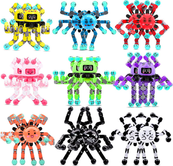 Transformable Fidget Spinner Toys for Kids and Adults,18 Pcs Sensory Toy for